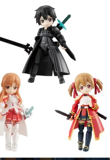 소드 아트 온라인 데스크탑 아미 3종 세트