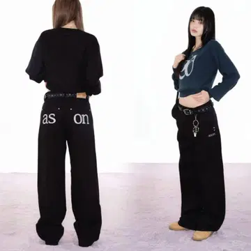 ason 데님 SMOG WIDE PANTS 하의 M 시즈니룩 한국