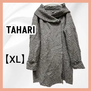 타하리 TAHARI 로우게이지 니트 코트/가디건 XL 따뜻한 소재