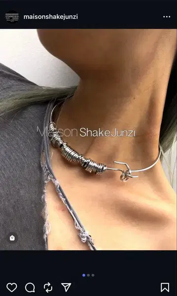 NECKLACE05 M ( 42cm ) MAISON SHAKE JUNZI