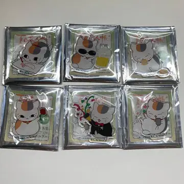 나츠메 우인장 냥코 선생님 아크릴 키링 6개 세트