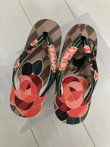 검은 고양이와 장미 조리 장식용 깃 세트