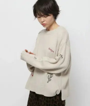 니코앤드 모티브 & 레터링 니트