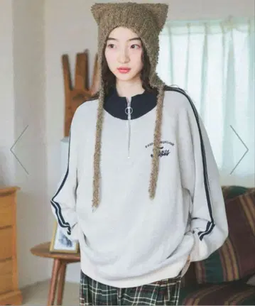 니코앤드 ZIP 라인 니트 풀오버