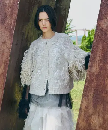 [새상품] Ten LA BELLE ETUDE 프린지 가디건