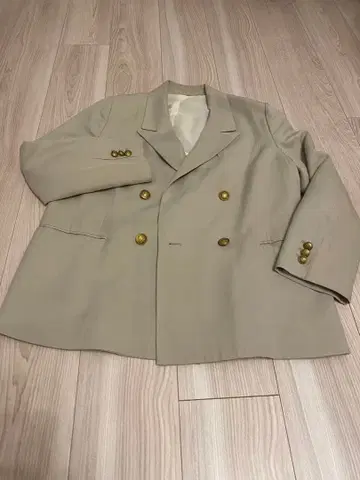 Mila Owen 베이지 더블 브레스트 자켓