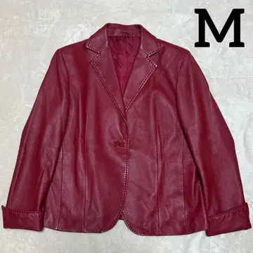 가죽 자켓 램 가죽 양가죽 여성용 M 빨간색 레드 착용감 핏감