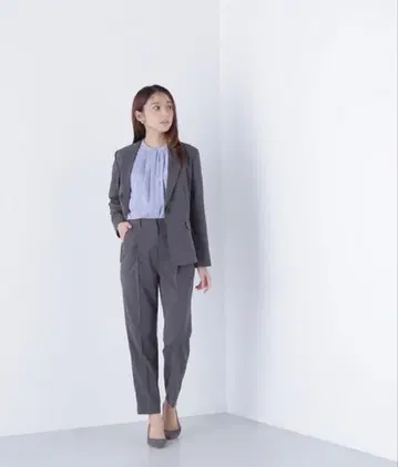 썸머 드라이 터치 SETUP 싱글 테일러드 자켓 테이퍼드 팬츠