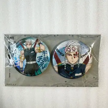 귀멸의 칼날 기둥전 우즈이 텐겐 키 비주얼 캔뱃지 세트