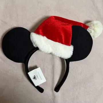홍콩 디즈니 미키마우스 산타 모자 머리띠