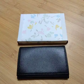 [새상품급] 황궁 명함지갑 블랙 소가죽 국화 문양 황실 한정판