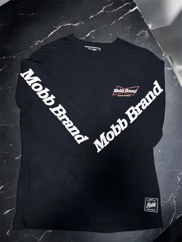 Mobb Brand 블랙 긴팔 T셔츠 XL