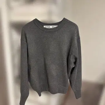 citen 그레이 긴팔 니트 스웨터