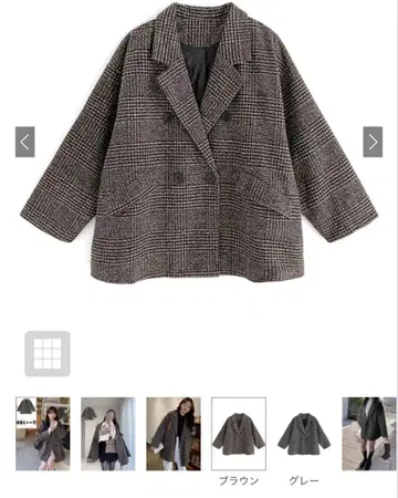 GRL 글렌체크 테일러드 자켓 at2131