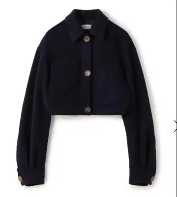 데프레 키드모헤어 미니 샤기 크롭 블루종