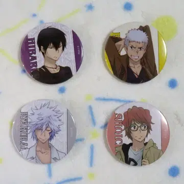 [ 캔뱃지 ] 히바리 & 사사가와 & 하쿠란 & 이리에 (리본)