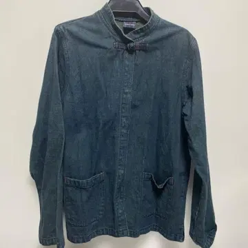 새상품급 글로벌 워크 차이나풍 데님 인디고 자켓 데님 자켓