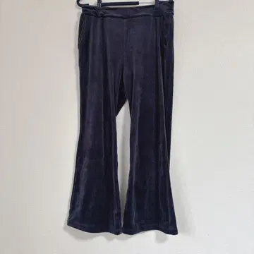 유니클로 벨로아 팬츠 XL 네이비 룸웨어로도