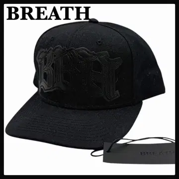 [ 새상품급 택 포함 ] 블레스 BREATH 가죽 와펜 로고 캡 블랙