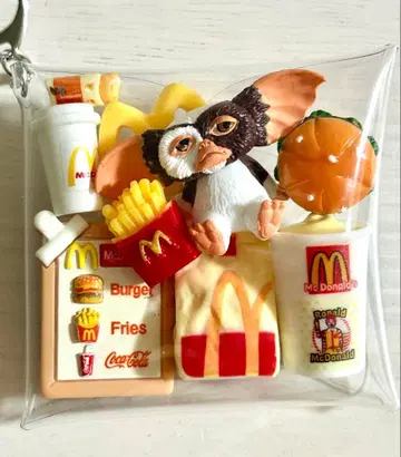 가챠 파우치 패스트푸드 그렘린 데코 부품 캡슐 토이