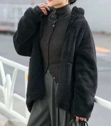 JOURNAL STANDARD ECOPEL 소프트 플리스 퍼 블루종