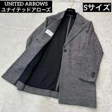 UNITED ARROWS 체스터 코트 글렌체크 S 사이즈