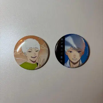 빛이 죽은 여름전 트레이딩 캔뱃지 히카루 2개