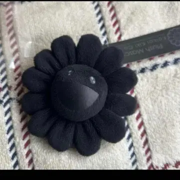 카이카이키키 무라카미 다카시 키 체인 블랙 꽃 키링 kaikaikiki