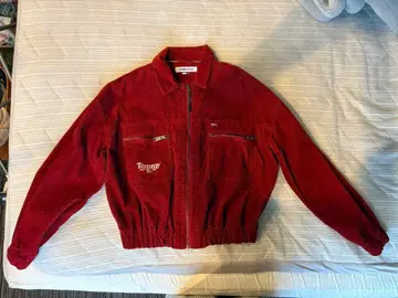 Tommy Jeans 코듀로이 자켓 XS 빨간색
