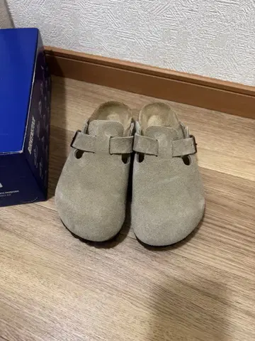 BIRKENSTOCK 보스턴 스웨이드 가죽 토프 38