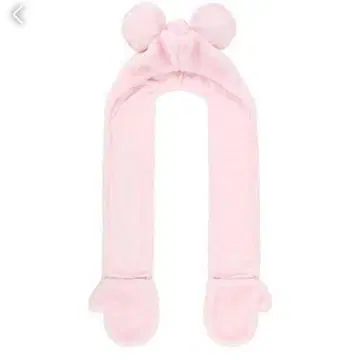 디즈니 머플러 캡 핑크 미키