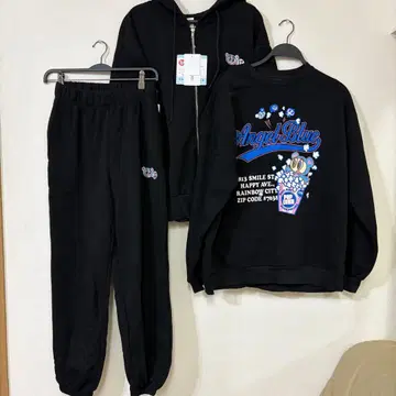 Angel Blue 셋업 블랙 3세트 L 사이즈