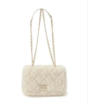 index 퍼 퀼팅 숄더백