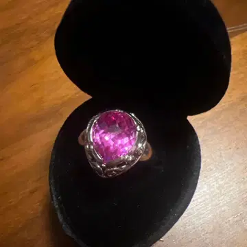 핑크 토파즈 빈티지 반지
