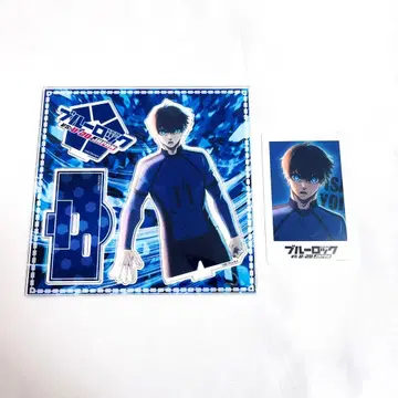 블루 록 TSUTAYA 아크릴 스탠드 폴라로이드풍 카드