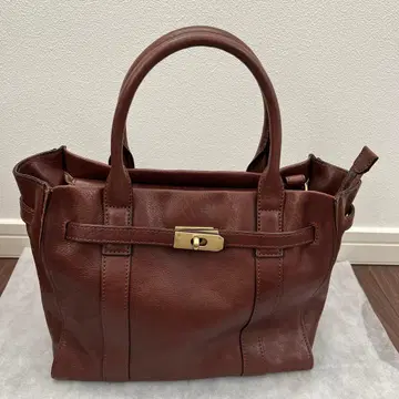 zucchero filato 브라운 가죽 백