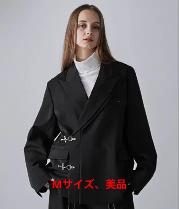 새상품급 CLEL 프라임 TR 더블 라펠 테일러드 자켓 블랙 M