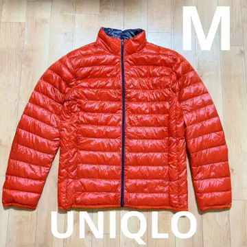 새상품급 유니클로 UNIQLO 울트라 라이트 다운 오렌지 M 경량 다운
