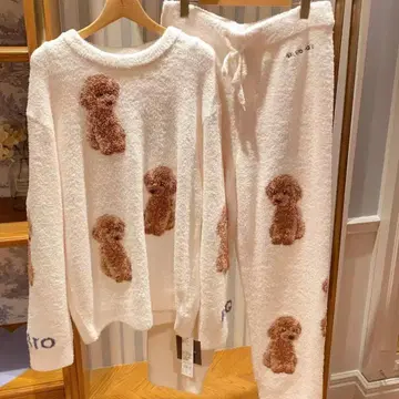 포근하고 따뜻한 파자마 상하의 세트 겨울 보온