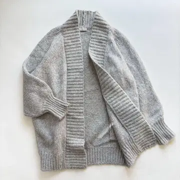 새상품급 두지엠 클라세 알파카 혼방 롱 가디건 프리 사이즈 루즈핏 그레이