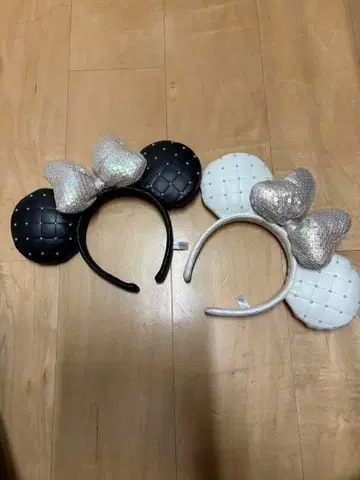 디즈니 머리띠 블랙과 화이트 2세트