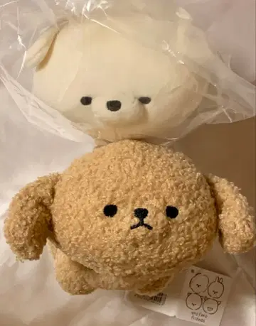 모후모후 프렌즈 봉제 인형 토이 푸들 친 2체 세트