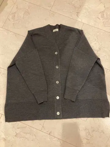 IENA 슈퍼 파인 스무스 판초 가디건 그레이