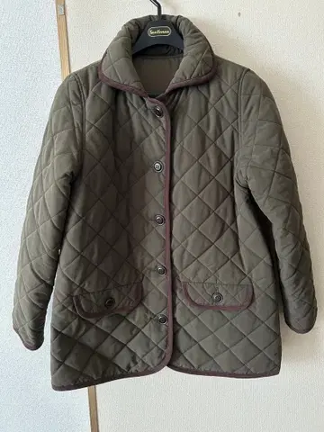 라시포넬리 퀼팅 자켓 카키 계열 아우터 캐주얼