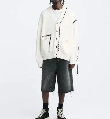 ZARA 화이트 가디건