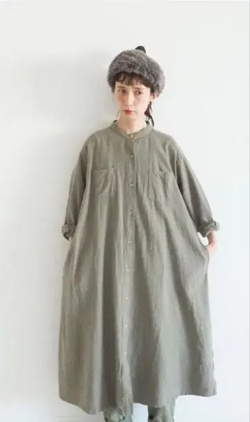 스튜디오 클립 kazumi 콜라보 밑단 흔들림 롱 원피스