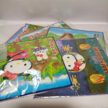 지역 한정 헬로키티 기후 히다 한정판 미니 타월 5개 세트