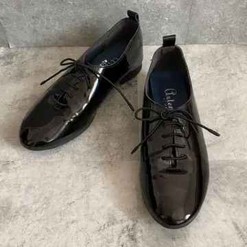 [ artemisbyDIANA ] 에나멜 레이스업 슈즈 22cm 포멀