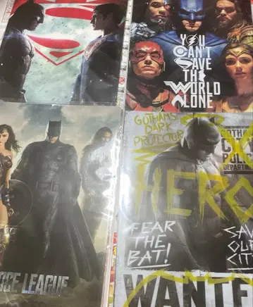 DC 유니버스 클리어 파일 4개 6장 세트