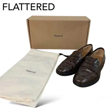 IENA FLATTERED 엠보싱 가죽 로퍼 22cm